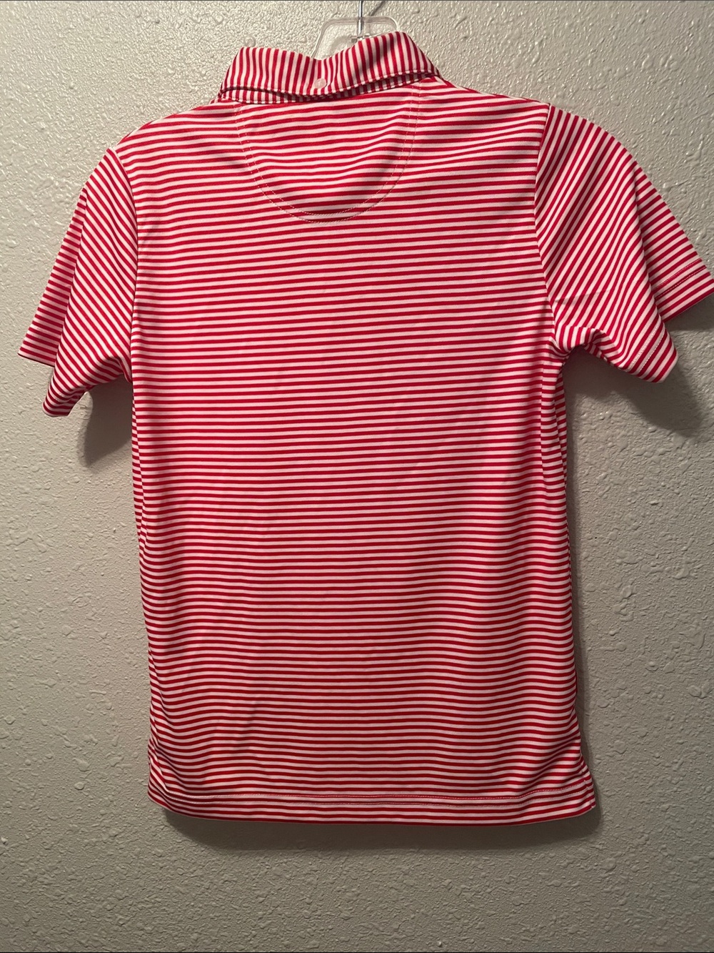 Georgia Garb Bulldogs Youth Red & White Striped boys Polo Shirt - Picture 4 of 7